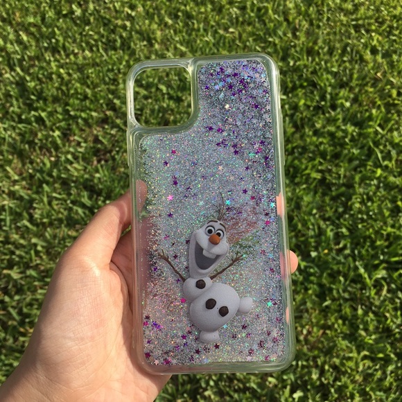 Olaf From Frozen Glitter Disney iPhone Case - Picture 13 of 14
